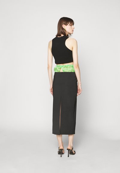 A.W.A.K.E. MODE HIGH WAISTED PENCIL SKIRT WITH DRAWSTRING DETAIL - Pencil φούστα - multicolor