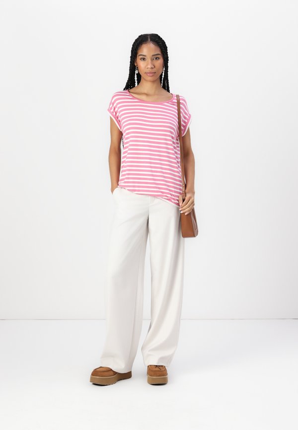 PRINTED AND STRIPED - Print T-shirt2