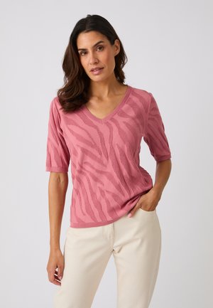 Damart, ANIMAL PRINT TREND - T-shirt print - old rose