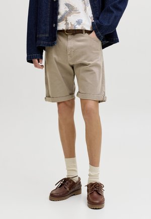 Jack & Jones JPSTRICK ALLEN ICON - Pantaloni scurți din denim - lemon pepper