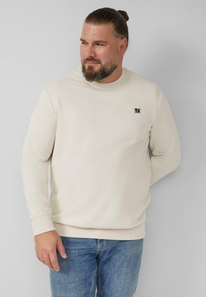 AVEC COL RAS DU COU - Sweatshirt - creme