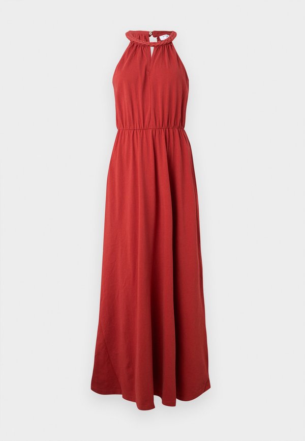 VIMILLA BRAIDED MAXI DRESS - Jersey dress - brick dust2