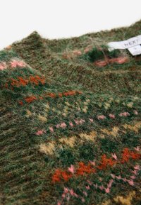 Next PATTERNED SLEEVELESS CREW NECK - REGULAR FIT - Svetrík - green khaki