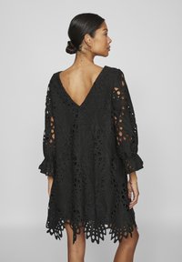 VILA VIKABELA ANGLAISE DRESS - Koktel haljina / svečana haljina - black