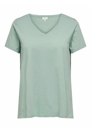 CARBONNIE LIFE  V A-SHAPE TEE  - T-shirt basic - jadeite