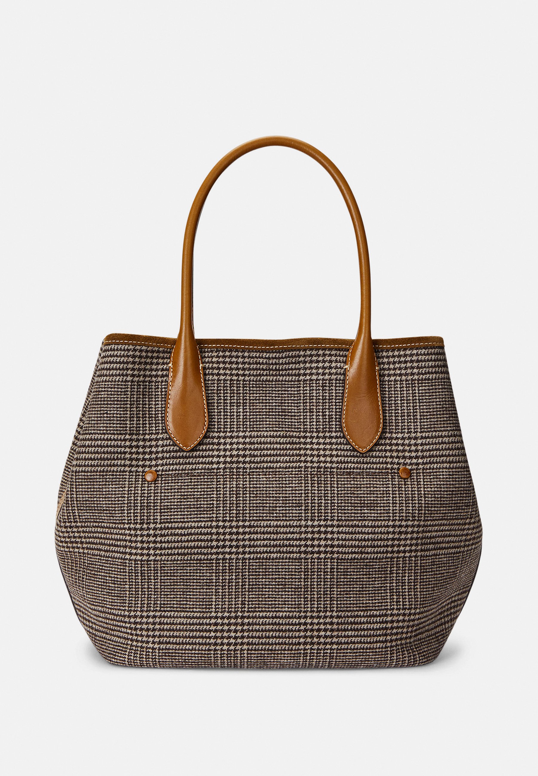 【ラルフローレン】Plaid Wool-Blend Medium Bellport Tote Polo Ralph Lauren Medium Bellport Plaid Wool Tote Bag | Saks