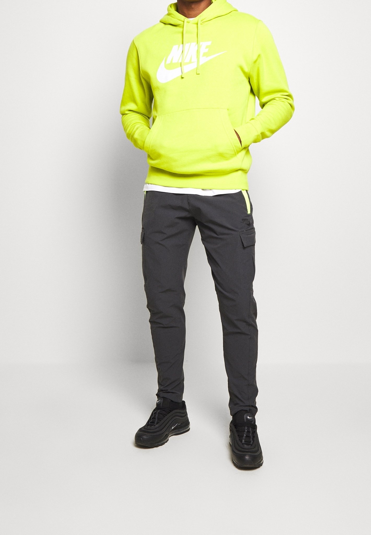 green and yellow nike hoodie