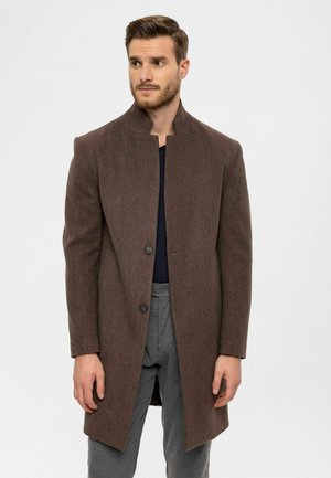 STAND COLLAR - Manteau court - brown