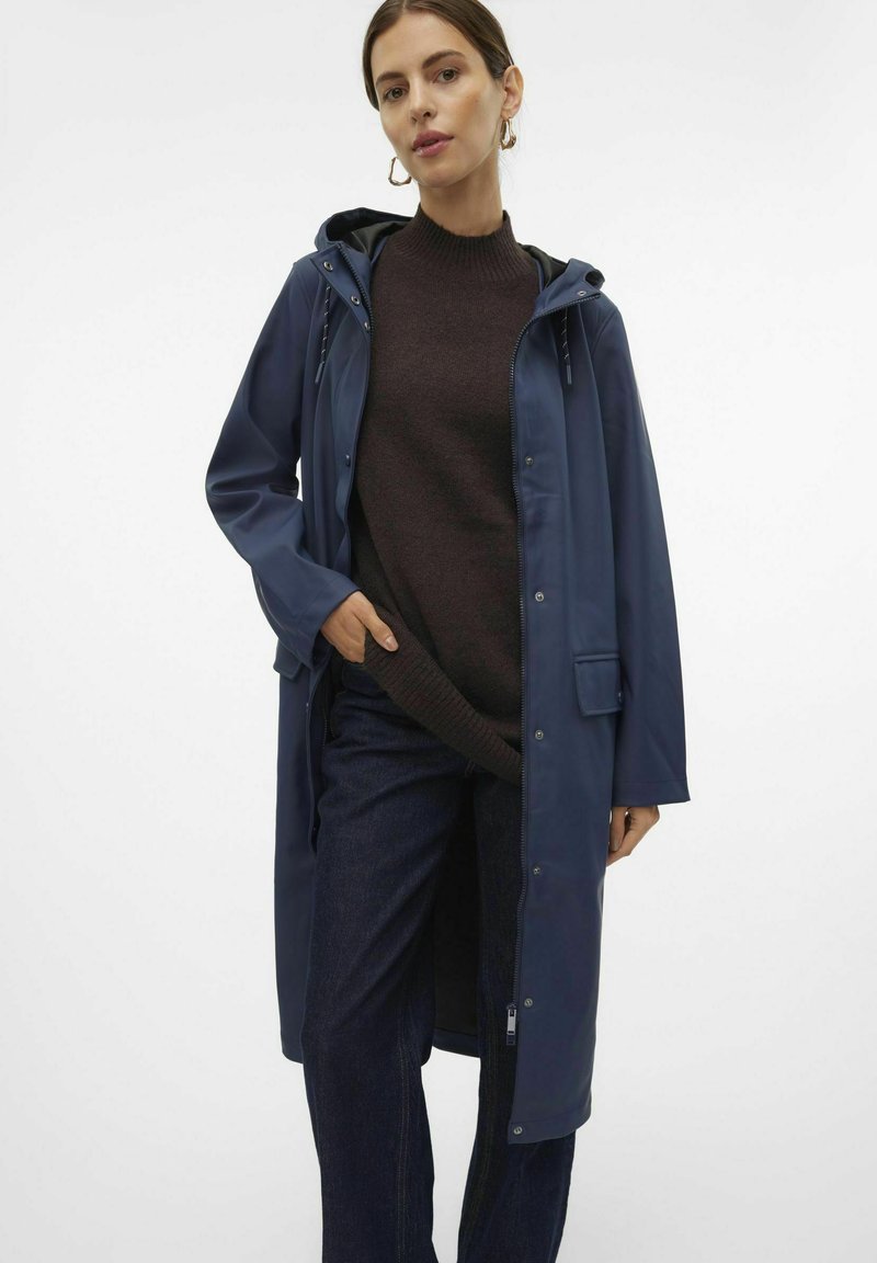 VERO MODA Veste Courte Enduite Malou – Imperméable, Coupe-Vent, Style Urbain Féminin