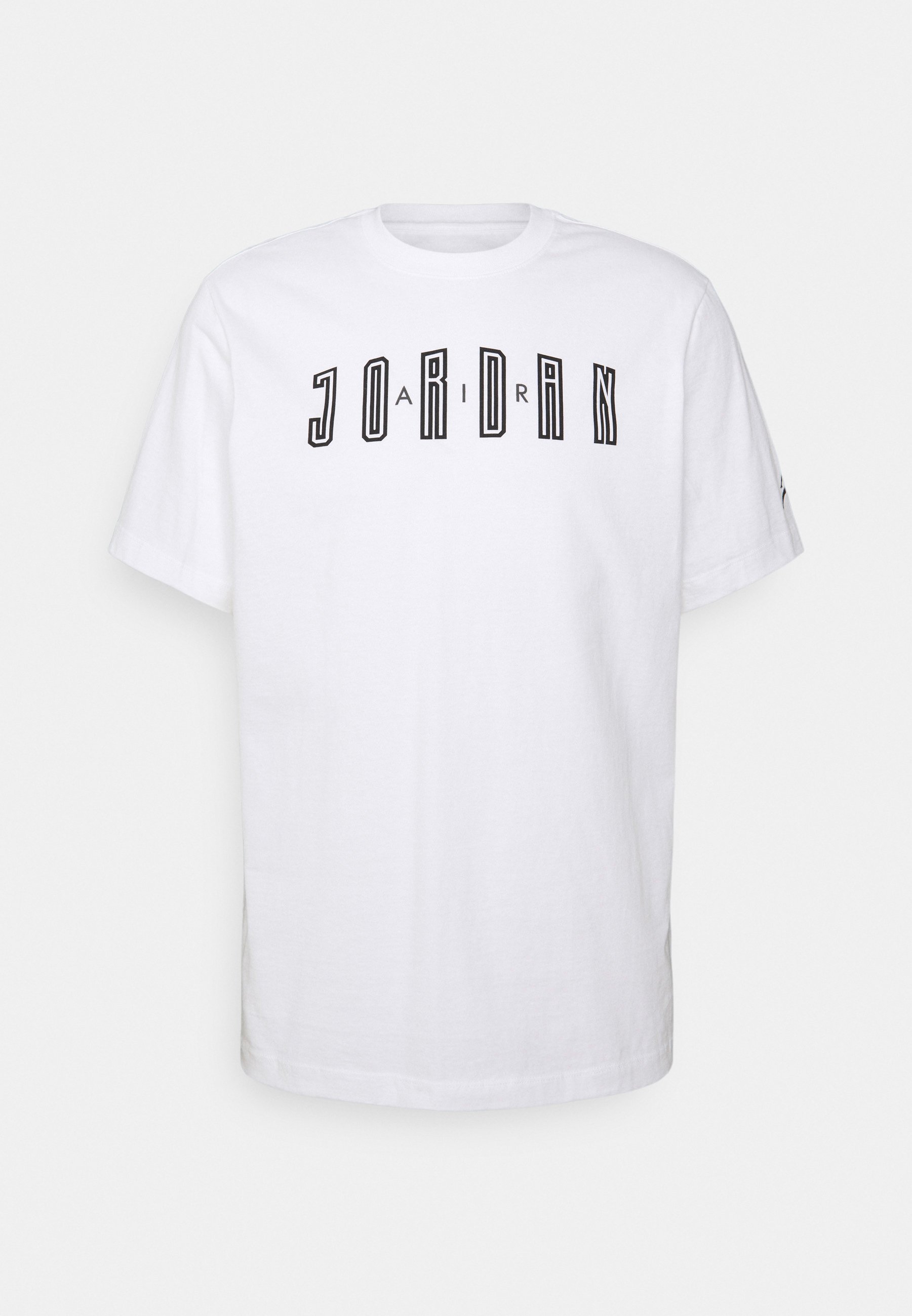 Jordan CREW - Print T-shirt - white/iron grey/black/white - Zalando.de