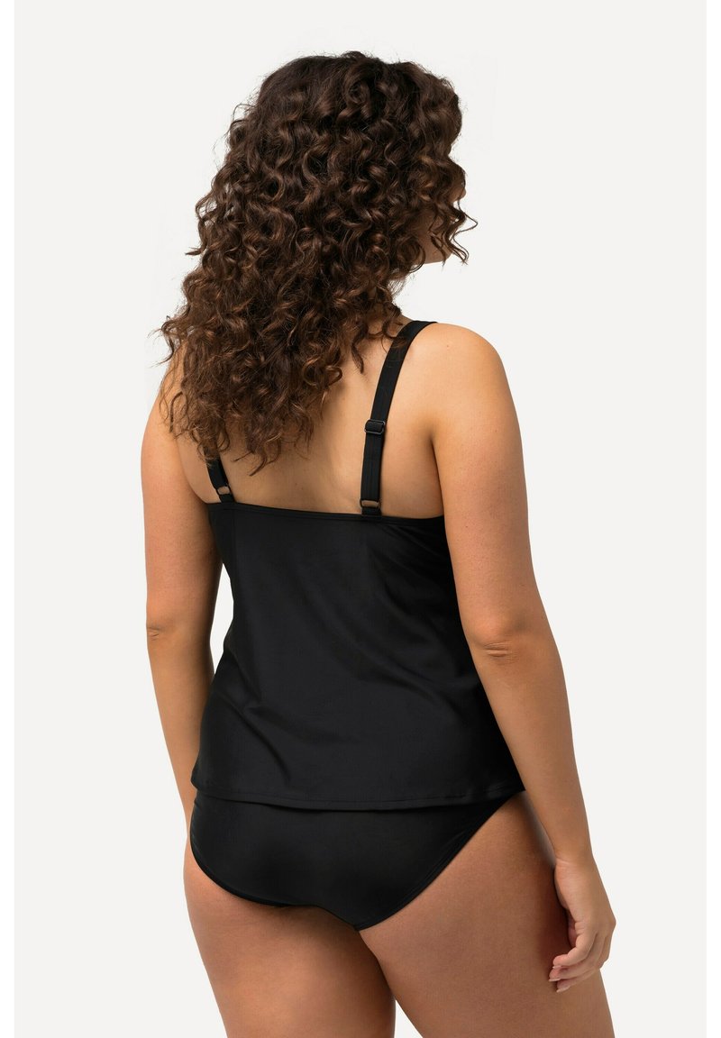 Ulla Popken Damen große Größen Übergrößen Plus Size Tankini, Radler, Softcups, Träger verstellbar Marine 42 827252130-42