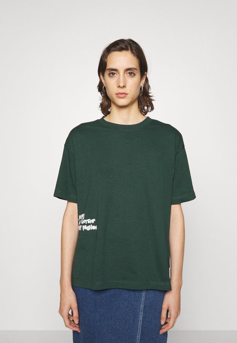 Marc O'Polo DENIM SHORTSLEEVE - T-Shirt print - midnight flora ...