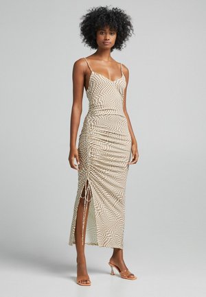 Robe fourreau - brown