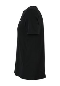 Mustat lyhythihaiset t-paidat, joissa on pyöreä kaula-aukko, on valmistettu pehmeästä puuvillakankaasta. Edessä on huomaamaton logo vasemmassa yläkulmassa.