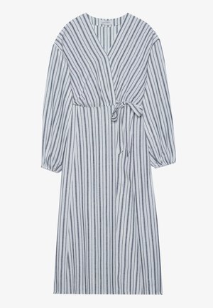 Anna Field LINEN BLEND DRESS - Kjole - white/grey