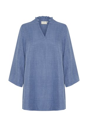Kaffe KAELLEN FRILL - Tuniek - coronet blue c