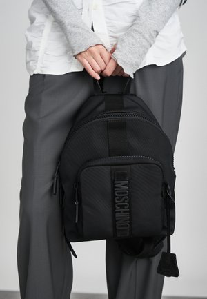 MOSCHINO ZAINO - Mugursoma - galvanized matt black