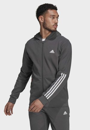 Felpa con zip - grey