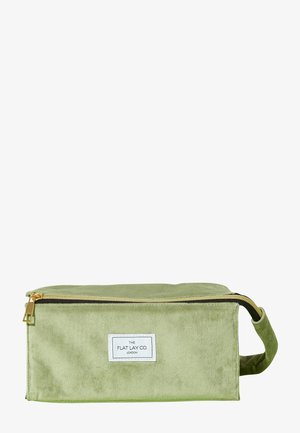 THE FLAT LAY CO. MAKEUP BOX BAG - Sminktillbehör - sage green velvet