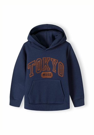 WITH BOUCLE APPLIQUE - Hættetrøje - dark blue