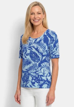 GOLDNER, SHIRT - T-shirt imprimé - blue light blue patterned