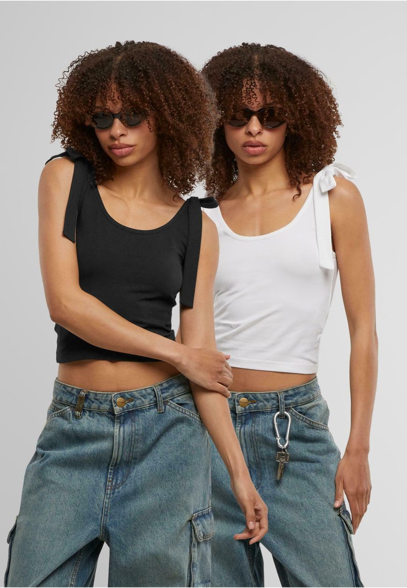 Urban Classics BASIC JERSEY TOP 2-PACK - Débardeur - black white