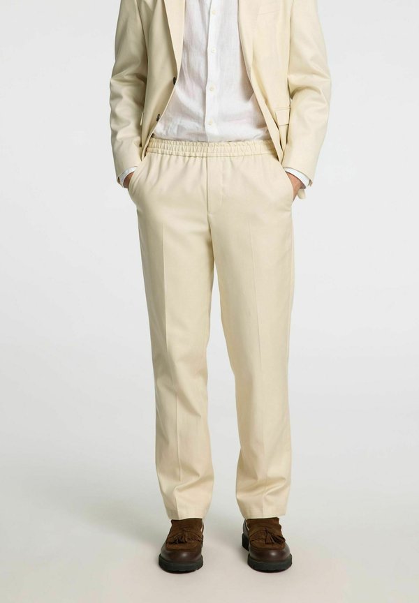 STRAIGHT FIT - Stoffhose - oatmeal