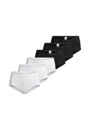 6 PACK - Slip - weiß/schwarz