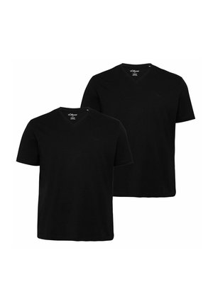 IM DOPPELPACK BIG SIZE - T-Shirt basic - schwarz schwarz