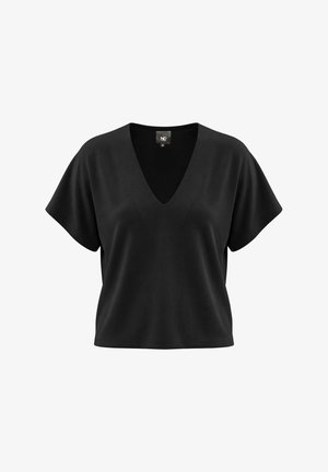 NÜ Denmark, DITTE RONNIE TOP - Lihtne T-särk - black