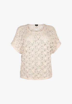 Zizzi MIT KURZEN FLEDERMAUSÄRMELN - Trükipildiga T-särk - sandshell