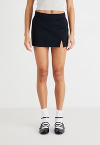 Hollister Co. - Ponte A-Line Mini Skort - Minirock - casual black Thumbnail-Bild 1