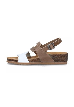 BioNatura Sandali con zeppa - white