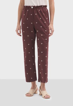 Kalhoty - cognac color