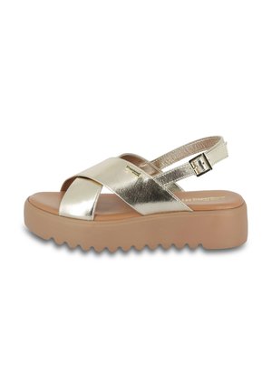 DORINE - Sandalen met sleehak - gold