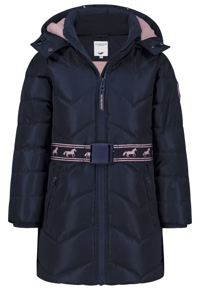 Salt and Pepper - STEPPMANTEL BELT HORSE - Winter coat - true navy, Enlarge