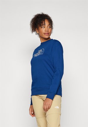 The North Face DREW PEAK LIGHT CREW - Sweatshirt - estate blue/white dune