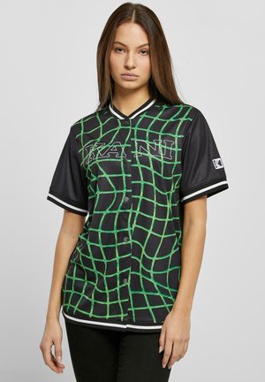 KW2310152 KK RETRO BLOCK BASEBALL - Blúzka so zapínaním na gombíky - black