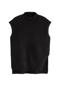 HIGH NECK - Jednoduché tričko - black