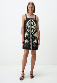 Jimmy Key SQUARE NECK  PATTERNED  - Freizeitkleid - black