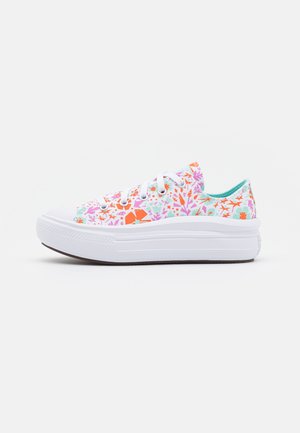 CHUCK TAYLOR ALL STAR MOVE PAPER PLATFORM - Zapatillas - white/bold mandarin/light dew