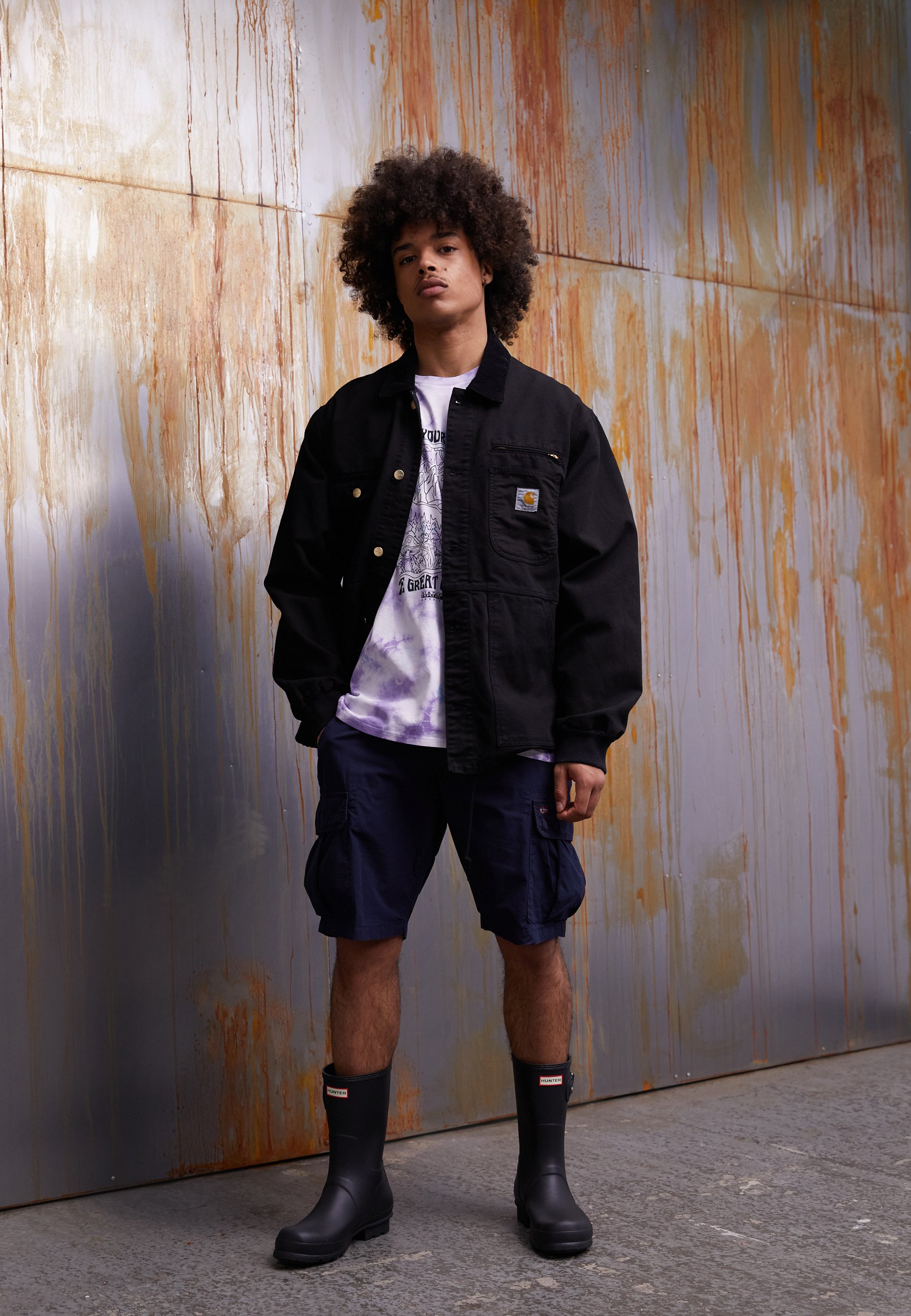 Hunter ORIGINAL ORIGINAL SHORT - Botas de agua - black/negro - Zalando.es