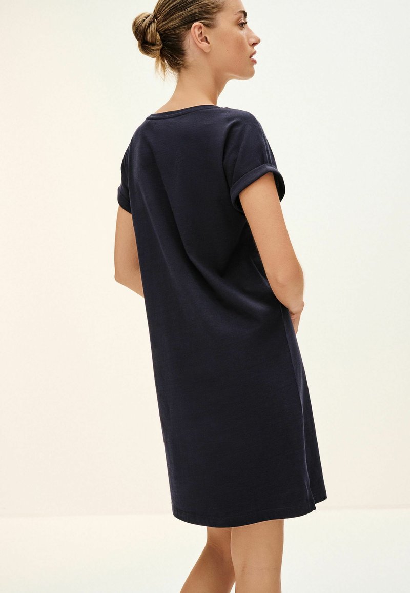 Next V-NECK CAPPED SLEEVE - Trikotaažkleit - navy