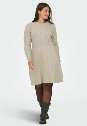 CARFIA MIDI - Strickkleid - weathered teak