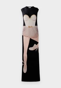 PRINT ON TULLE DRESS - Rochie din jerseu - black