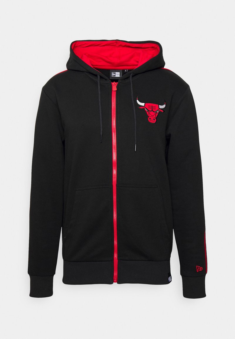 Herren Shirts | New Era CONTRAST HOOD FULL ZIP HOODY CHICAGO BULLS Kapuzenpullover black/schwarz - OY57780 Herren Shirts | New Era CONTRAST HOOD FULL ZIP HOODY CHICAGO BULLS Kapuzenpullover black/schwarz - OY57780