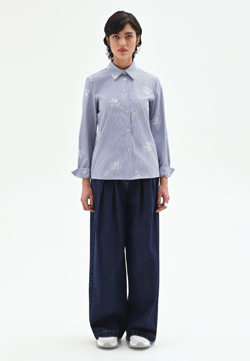 Relco - Camicia classiche - Floreale - Con bottoni - Maniche lunghe