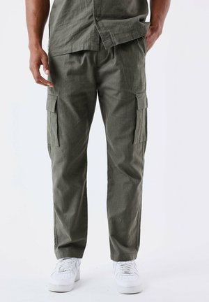 Pantalones cargo - olive foncé