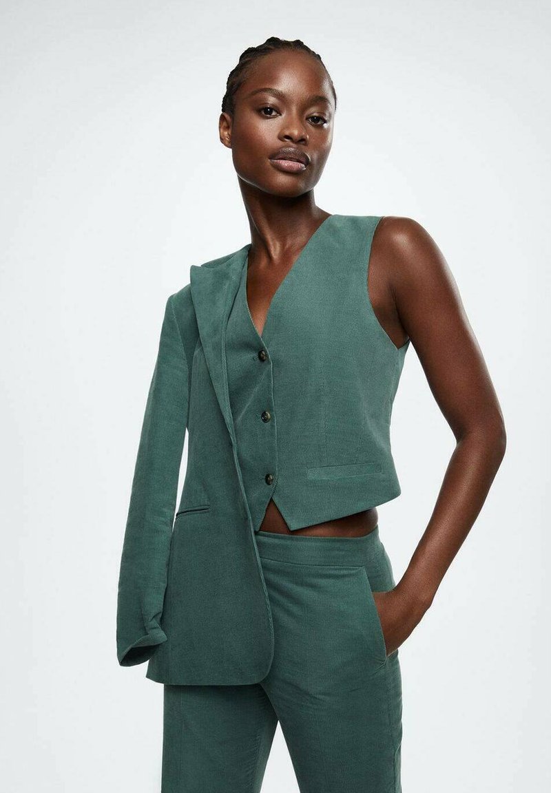 Veste Tailleur Veste Velour Vert Veste Velours Verte Femme Velours