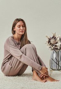 YOU LOOK PERFECT BELLA - MERINO WOOL LOUNGEWEAR - Nachtwäsche Hose - dustypink